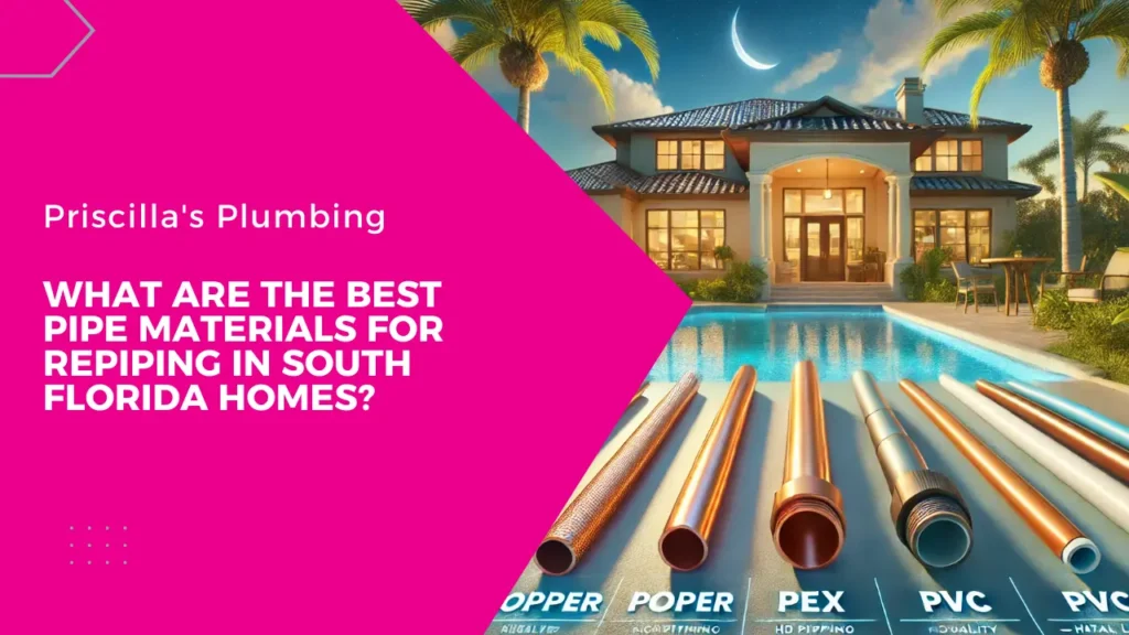 What Are the Best Pipe Materials for Repiping in South Florida Homes