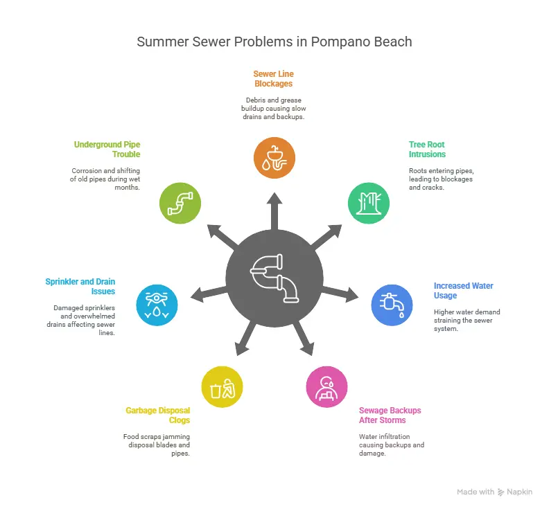 Summer Sewer Problems in Pompano Beach blog image.