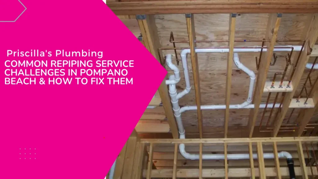 Priscilla's Plumbing addresses common repiping service challenges in Pompano Beach.